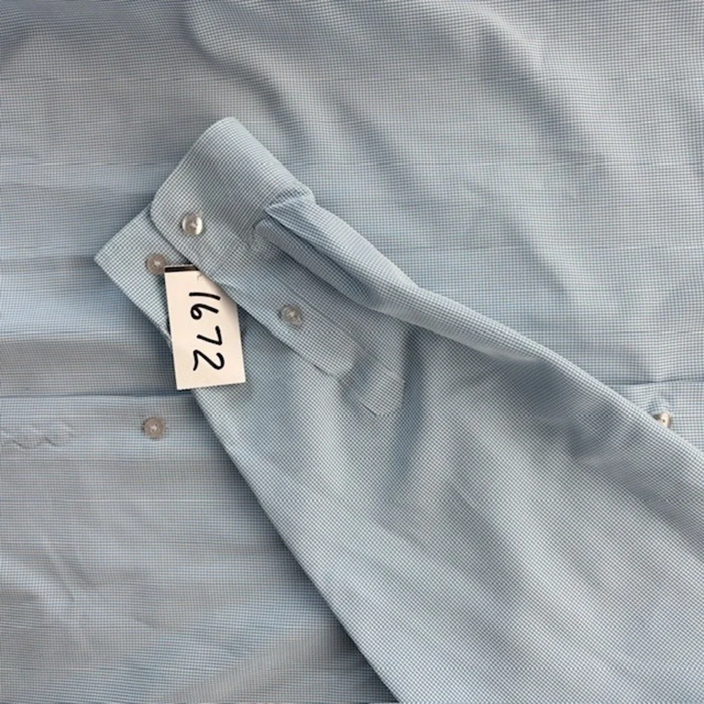 Pronto Uomo Mens Light Blue Gingham Button‎ Down Shirt XXL